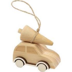 Voiture avec arbre de Noël