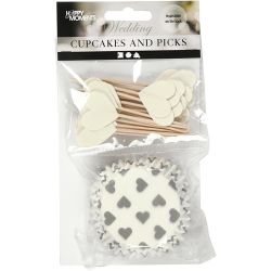 Papiers et piques pour cupcake