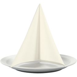 Serviettes de table, dim. 40x40 cm, 60 gr, blanc cass&eacute;, 20 pi&egrave;ces/ 1 Pq.