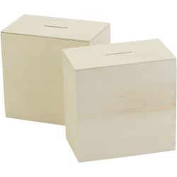Tirelire en bois