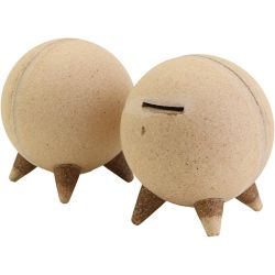 Tirelire en bois