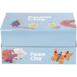 Foam Clay®, couleurs scintillantes, couleurs métalliques, 12 set/ 1 Pq.