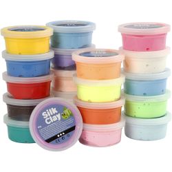 Silk Clay&reg;, ass. de couleurs, 20x40 gr/ 1 Pq.