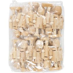 Figurine en bois avec articulations mobiles