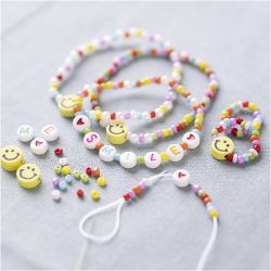 Mini Kit DIY Bijoux, Bracelet et bague &eacute;lastiques, 1 Pq.