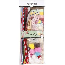 Assortiment de mat&eacute;riel cr&eacute;atif, Sucreries, 1 Pq.