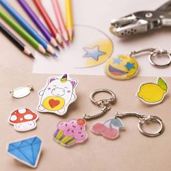 Mix Créatif Feuilles de Plastique Thermorétractable