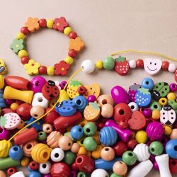 Mini Mix Cr&eacute;atif Bijoux, ca. 564 pi&egrave;ce, couleurs Joyeuses, 1 Pq.