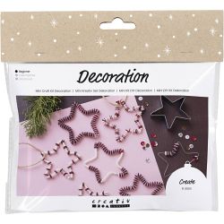 Mini Kit DIY D&eacute;coration, &Eacute;toiles, rouge, 1 Pq.