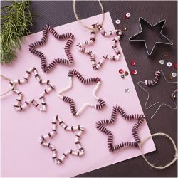Mini Kit DIY D&eacute;coration, &Eacute;toiles, rouge, 1 Pq.
