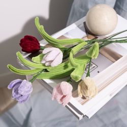 Mini Kit DIY Fleurs en Fil Chenille