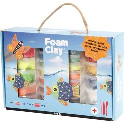 Boîte Cadeau Foam Clay®, ass. de couleurs, 1 set
